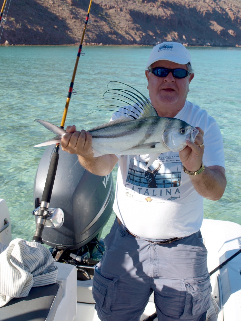KJ and a roosterfish